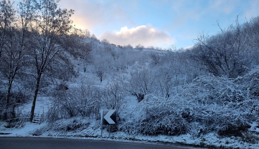 Reshje bore në Korçë, -3 gradë Celsius bore ne korce