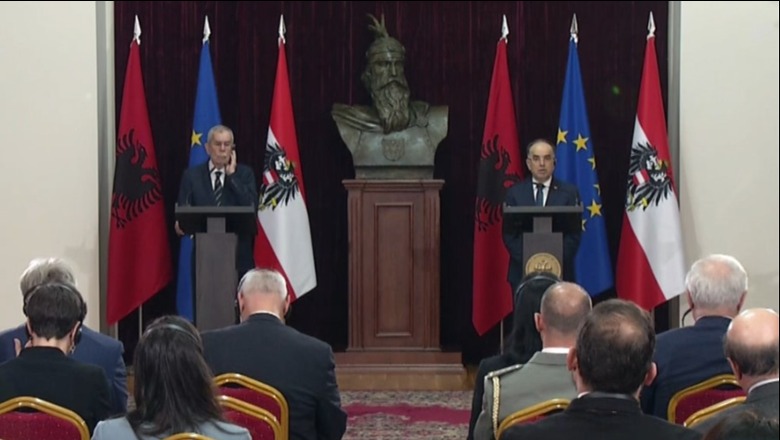 Presidenti austriak në Tiranë: Pa marrëveshje, Beogradi dhe Prishtina s’kanë të ardhme në BE 1679912796 Screenshot25