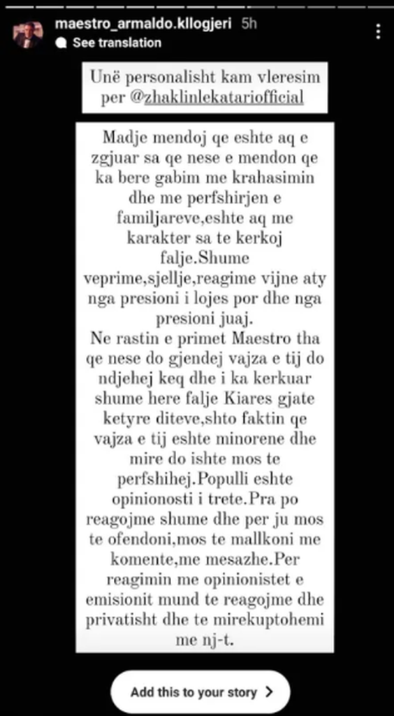 Bashkëshortja e Armaldos reagon ndaj Zhaklinës. Komentuesit: Dështakja Zhaku e di bordello…! 2 640 0 6400eb509ea2f