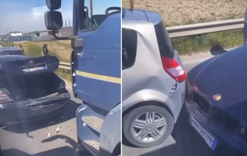 Aksident i pesëfishtë në Thumanë, dalin detajet e para (VIDEO) 800 0 f6f48af311a289ae40c136e2f2dfecf5