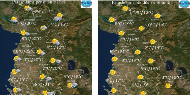 Rikthehen reshjet, parashikimi i motit për të shtunë dhe të diel moti