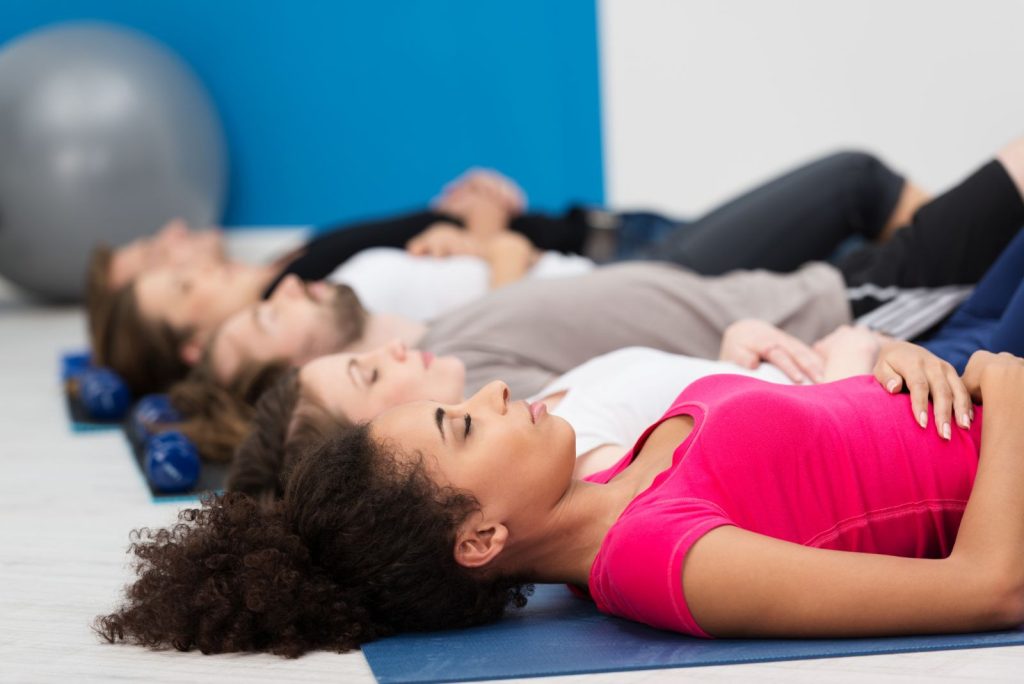 relaxation techniques such as breath control via d