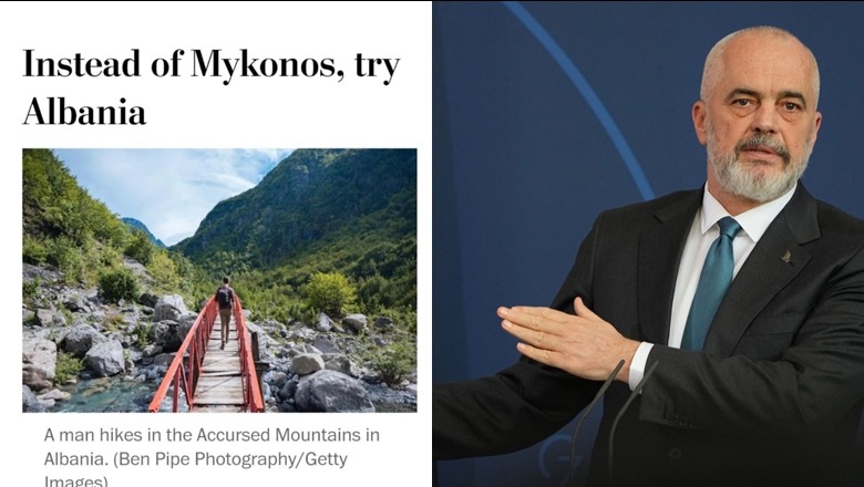 Washington Post: Në vend të Mykonos provoni Shqipërinë. Rama: Flet për plazhe të kristalta dhe male perfekte 1684664837 rama