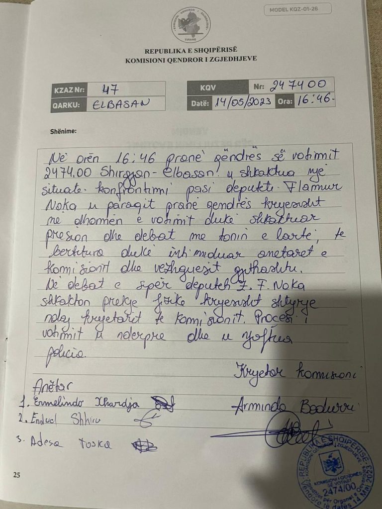 FOTO/ Flamur Noka ka shkaktuar një incident në Shirgjan të Elbasanit 1 WhatsApp Image 2023 05 14 at 18.42.57
