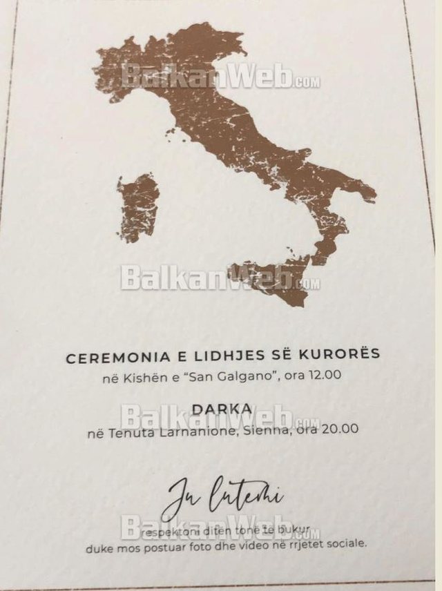 Dasma e Arbanës dhe Eduartit në Toskana, zbulohen ftesat e dasmës 1 640 0 1jpg 1686850647