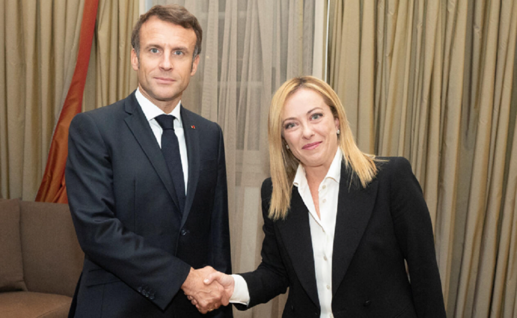 Macron takim kokë më kokë me Melonin, diskutime për problematikën e emigracionit macron meloni
