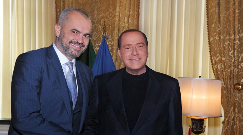 silvio berlusconi edi rama