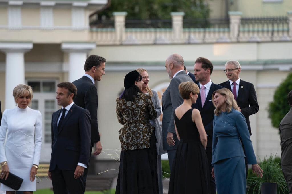 FOTO/ Mbrëmja e bukur në Pallatin Presidencial të Vilnius, Rama dhe Linda takime me liderët 358662788 833123204850009 2403528029281407810 n