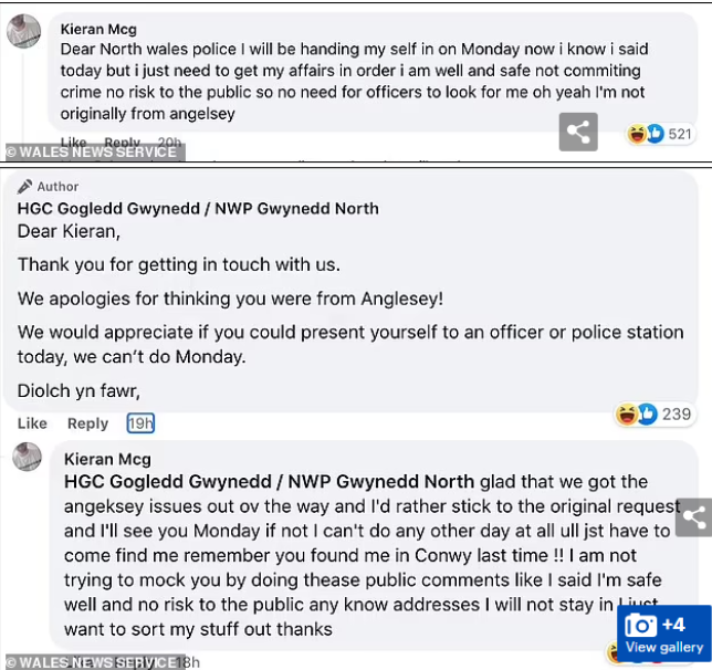 “Do vij të hënën se kam punë”/ I arratisuri i komenton në FB, pasi policia e shpalli në kërkim 1 4