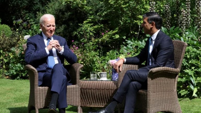 Presidenti Biden takon krerët shtetërorë britanikë para samitit të NATO-s biden 770x435 1