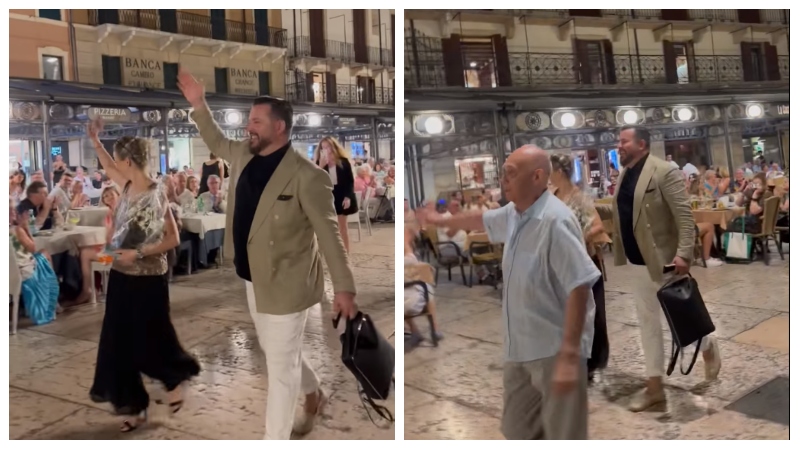 VIDEO/ Baritoni shqiptar duartrokitet në rrugët e Veronës pas performancës në festivalin prestigjioz BeFunky collage