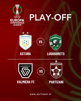Partizani njeh kundërshtarët në fazën play-off të Conferenece League 1 PARTIZANI 280x350 1