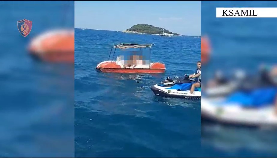 Pushuesit mbetën në mes të detit, policia kufitare shpëton 4 persona në Ksamil Screenshot 22 3