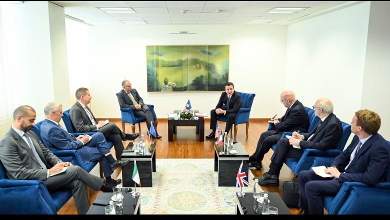 Tensionet në veri të Kosovës, ambasadorët e vendeve të QUINT takim me Kurtin 1683919226 albinkurti