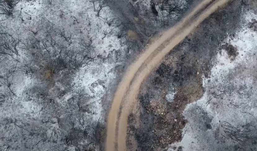 Shkatërrimi i Evros nga zjarret përmes pamjeve me dron evros