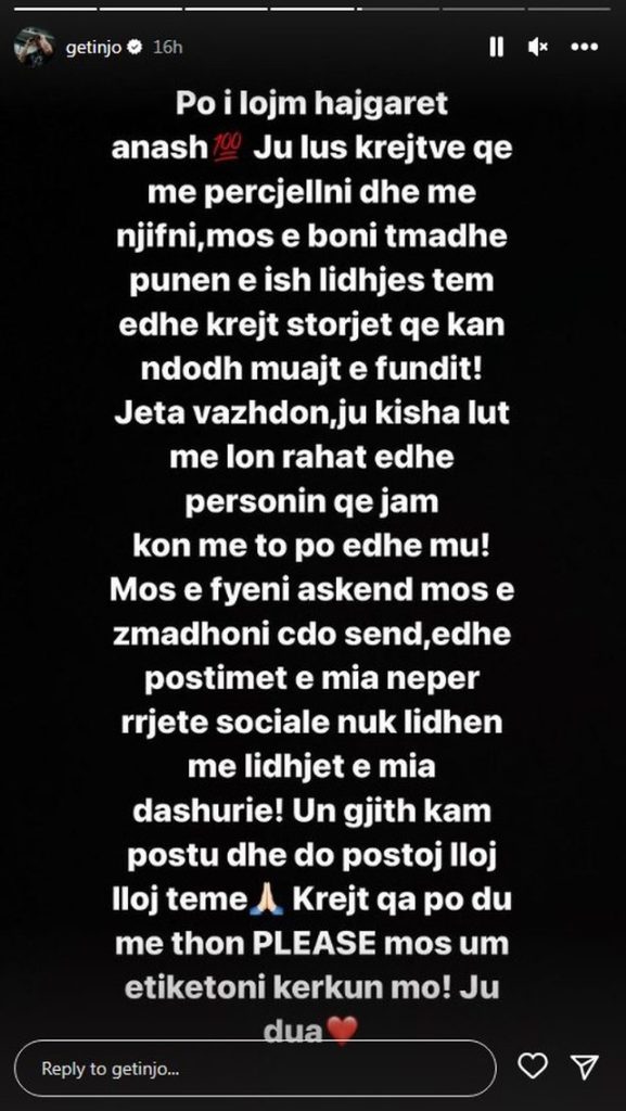 I ndarë nga Vivien, por Getinjo ka një lutje për fansat 1 640 0 screenshot 13 1697181073