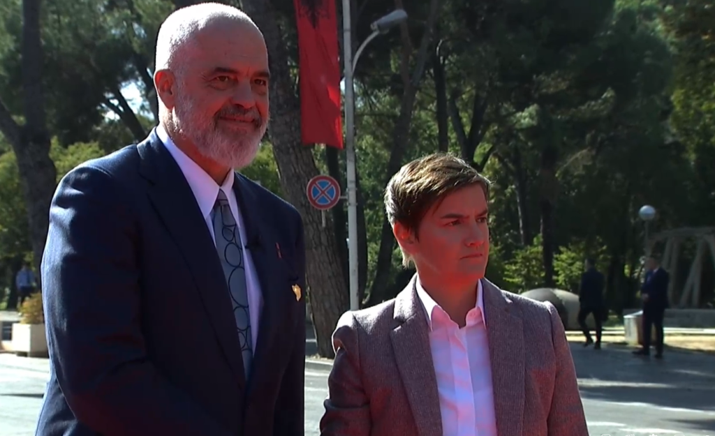 FOTO/ Kryeministrja serbe Brnabiç dhe Albin Kurti në Tiranë, ja qëndrimet përballë Edi Ramës 1 Screenshot 2023 10 16 111319