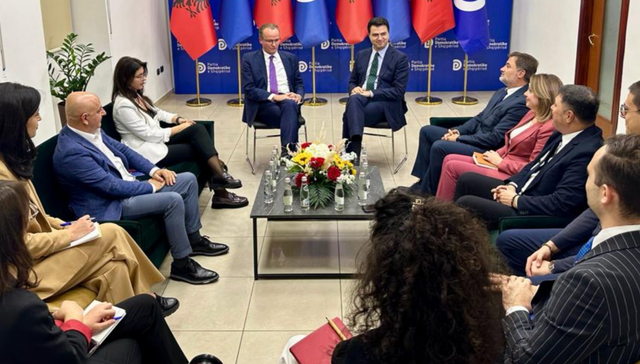 Basha takon politikanin e lartë gjerman: PD po riorganizohet, vitin tjetër zgjedhim kandidatët për deputetë Takimi Lulzim Basha me Gunther Krichbaum