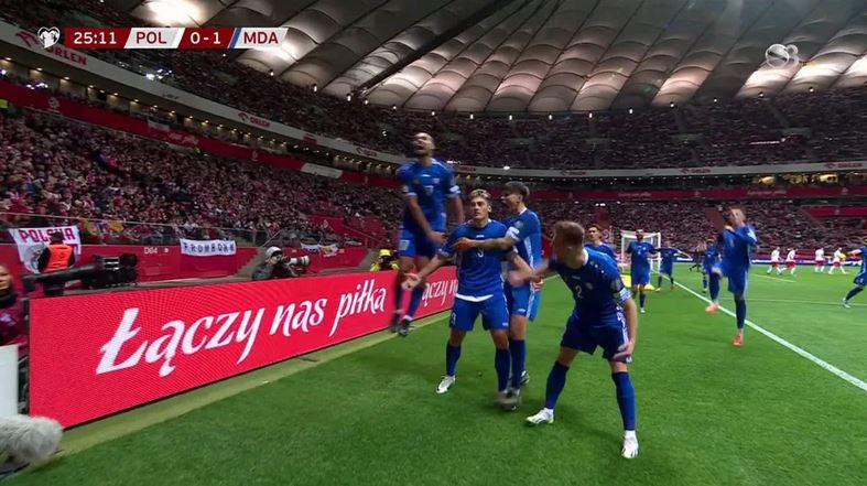 Moldavia shokon Poloninë, kalon në avantazh në Varshavë mold gol