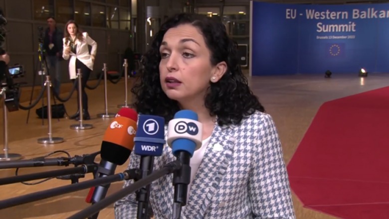 Presidentja Osmani në Bruksel: Serbia po planifikon sulme të reja, duhet të sanksionohet 1702486868 vjosaosmani