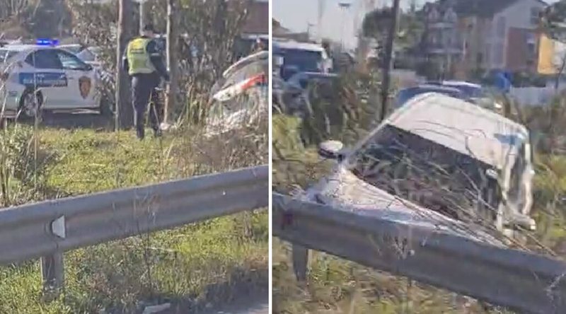Aksident i frikshëm në autostradën ‘Tiranë-Durrës’, 5 makina përplasen me njëra-tjetrën aksident