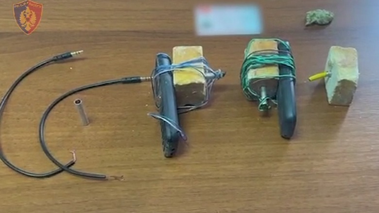 Mina me telekomandë, Gjykata e Lezhës lë në burg dy të arrestuarit! Furnizonin grupet kriminale 1706259087 minapolicialezhe