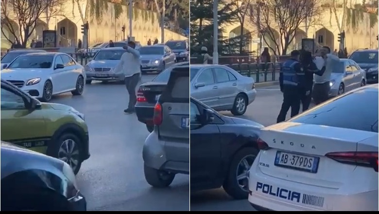 Një shtetas i huaj u del para makinave te rruga e Elbasanit, neutralizohet nga policia, por i sulmon 1706614670 tirane