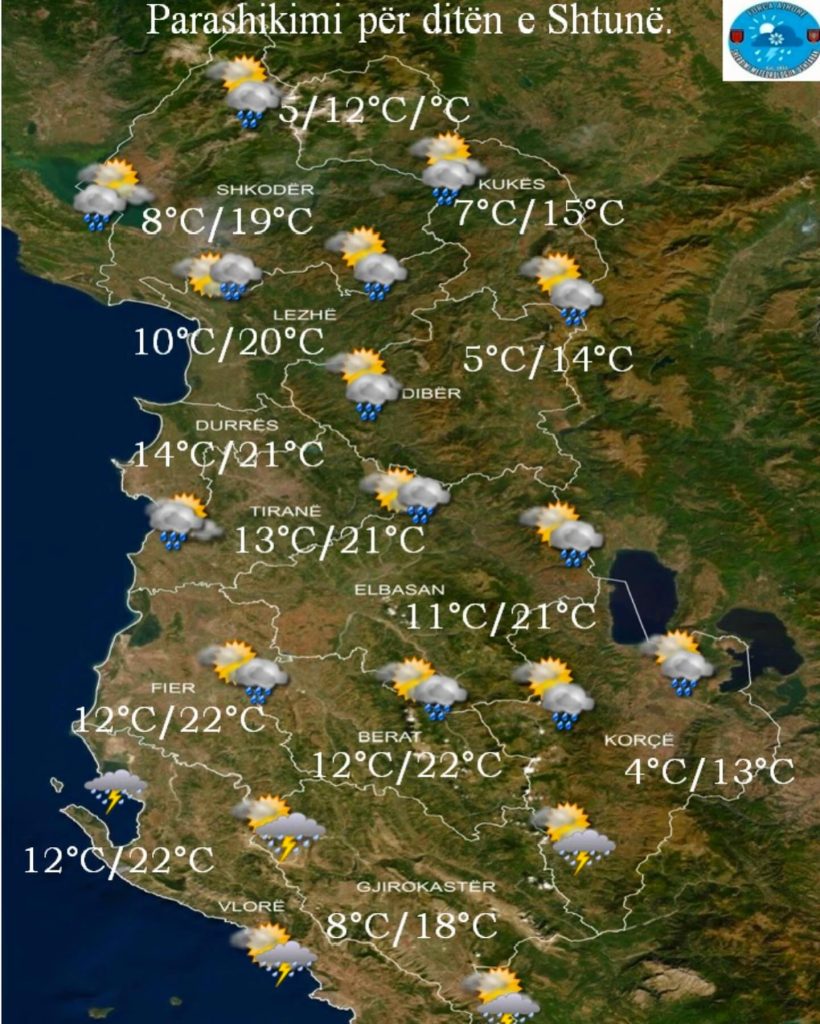 Ulje temperaturash dhe shi, parashikimi i motit për fundjavën 1 417423883 18112098571357388 7023640515255686714 n