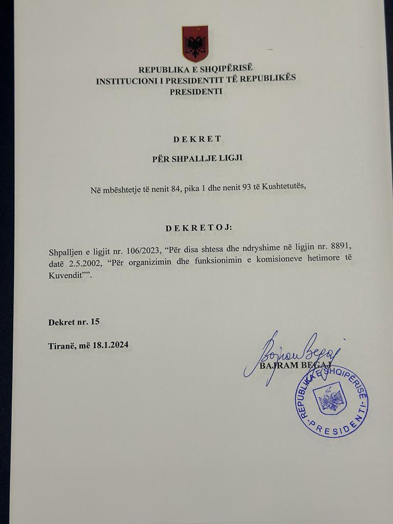 PD e pengoi të fliste në Kuvend, Begaj i injoron dhe dekreton ligjin e PS-së për Komisionet Hetimore 1 65a911215ec1b53dffdc8 f558 416a 9d48 4ab69b02f3da