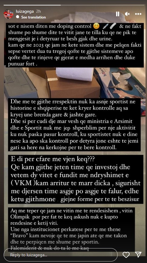 “Kam investuar gjithë jetën”, Luzia Gega akuzon Ministrinë e Arsimit dhe Sportit: Nuk më japin shpërblimin… 1 luiza gega 1