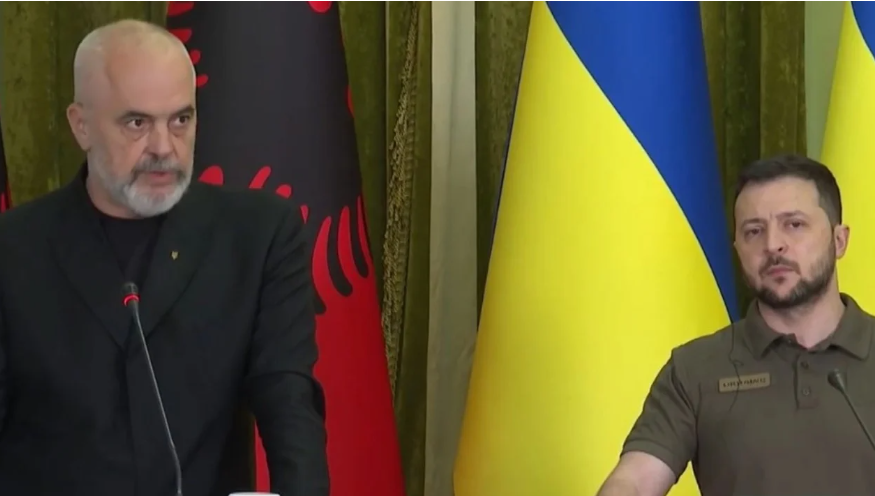 Zelensky falenderon kryeministrin Rama: Na ndihmoni me stërvitjen e ushtarëve tanë! rama 2