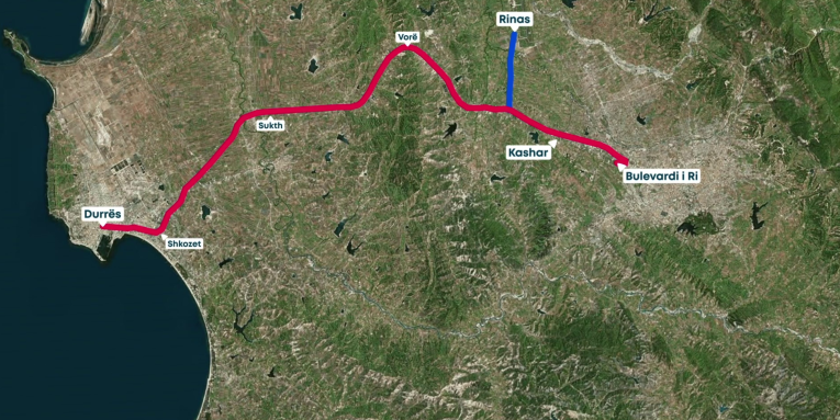 Në 2024 përfundon linja hekurudhore Tiranë-Durrës-Rinas vlcsnap 2024 01 19 14h38m12s034 e1705671571231 765x383 1