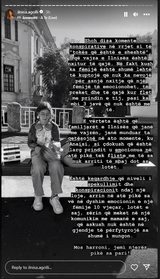 Qau vajza se i tha produksioni? Reagon familja e Ilnisës: Keqardhje, por mos harroni se jemi njerëz 1 Capture 53