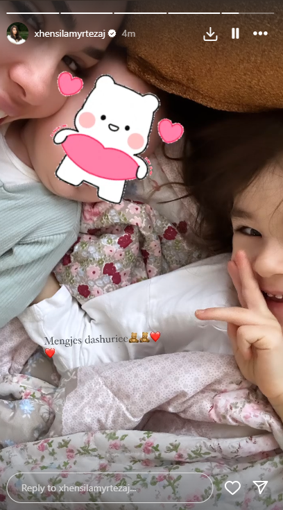 FOTO/ ''Mëngjes dashurie'', Xhensila tregon se me kë u zgjua këtë Shën Valentin 2 Screenshot 14