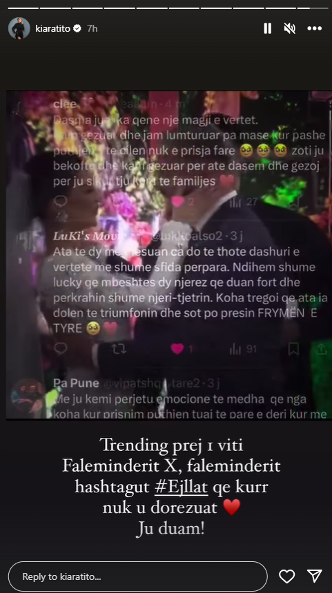 ''Për shumë vjet 1 shkurtin'', një vit nga dasma e Kiarës dhe Luizit në ''Big Brother Albania Vip 2'' 2 Screenshot 6
