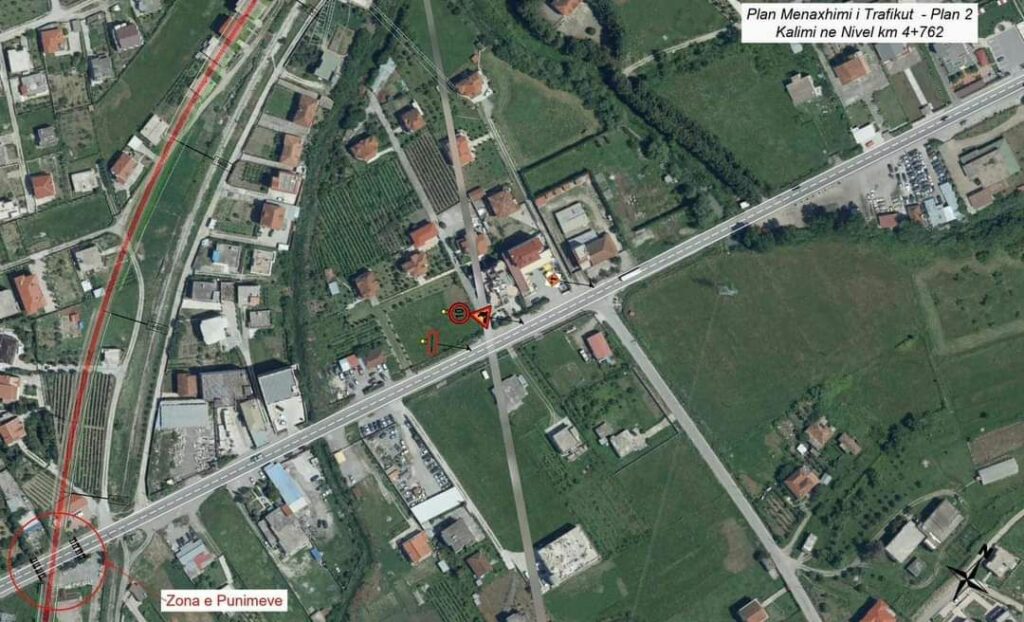 Punimet për Hekurudhën, ARRSH zbulon hartat dhe devijimin e trafikut për mjetet, nga kjo e enjte fb img 17086126504591116958850492690963 1024x622 1