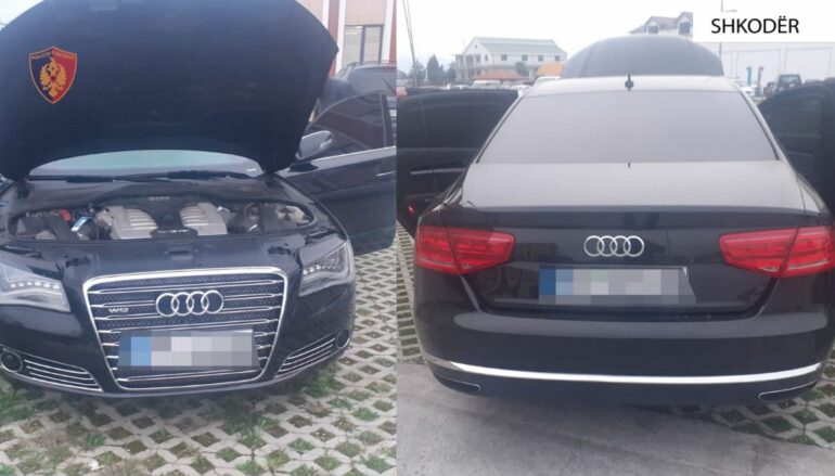 Bllokohet “Audi” në Shkodër dhe gjobitet shoferi, lëvizte me mjet të blinduar pa autorizim Capture 191 770x439 1