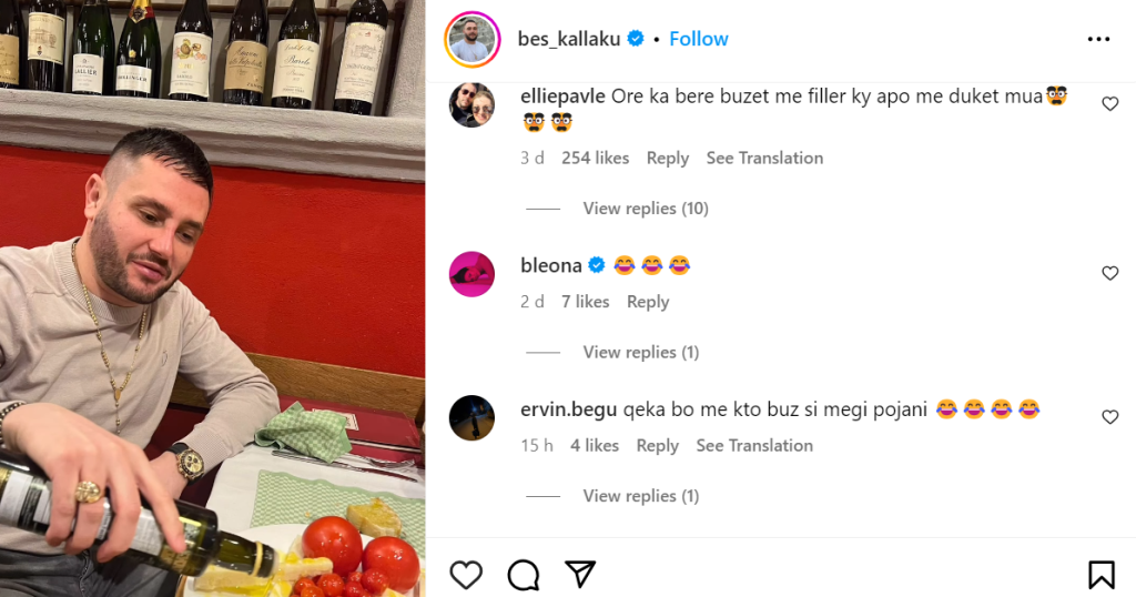 U akuzua se ka bërë buzët duke i fryrë, reagon Bes Kallaku: Kam bërë synet….! 2 Screenshot 2024 03 12 133244