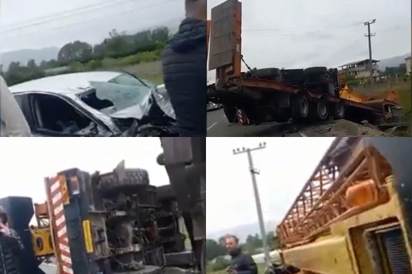 Aksident masiv te kthesa e Rinasit, përfshihen disa automjete dhe kamionë IMG 1448