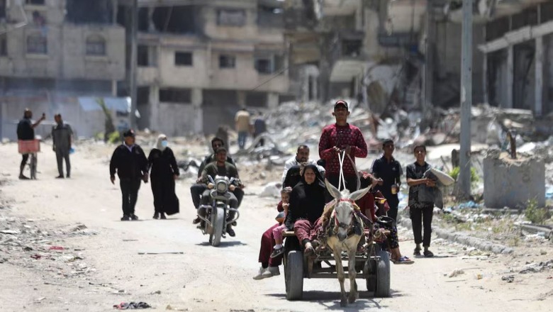 Lufta/ OKB: 800 mijë njerëz po largohen nga Rafah 1716097218 luftanerripinegazes