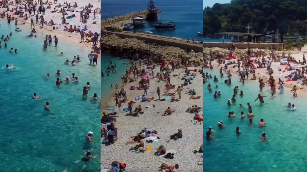 VIDEO/ Rama publikon pamjet nga plazhi në ishullin e Sazanit Screenshot 2024 07 16 084113