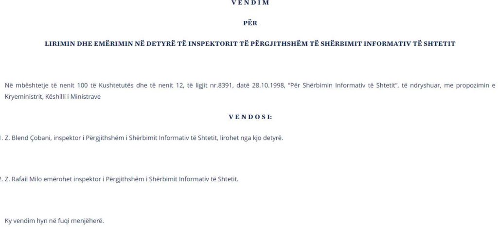 FOTO/ Enio Civici lirohet nga detyra zv.ministri i Bujqësisë 1 2 1