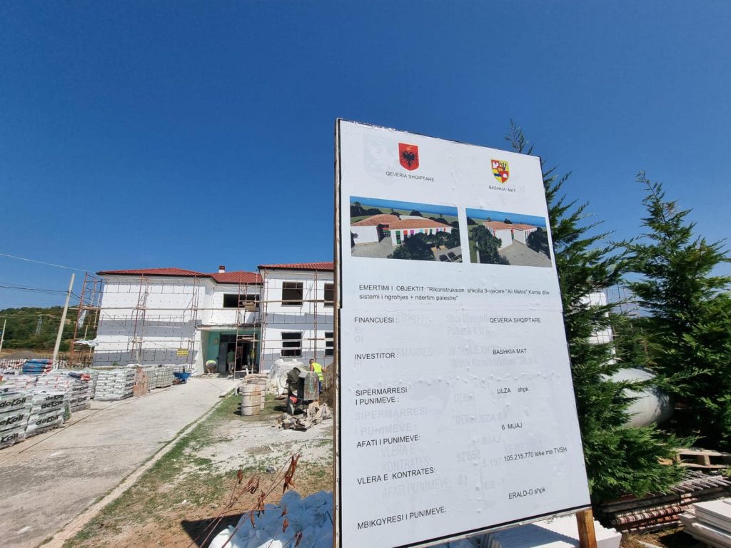 FOTO/ Shkolla 9-vjeçare “Ali Metra'', godina e radhës në listën e shkollave që po rindërtohen në Mat 2 457105784 1052795433512338 2667134459785416783 n