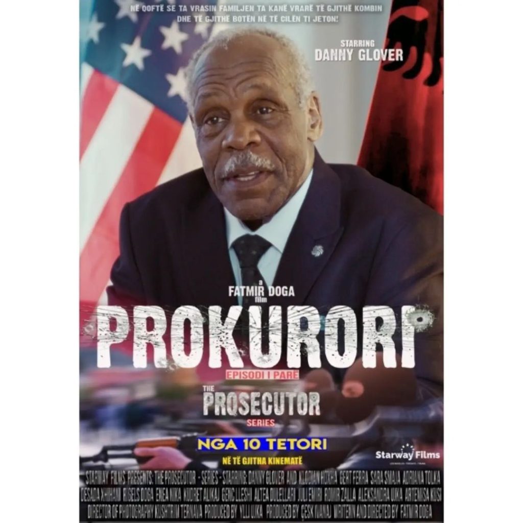 Filmi ”Prokurori” në kinema nga 10 Tetori, u xhirua në Tiranë me pjesëmarrjen e aktorit të njohur hollivudian, Danny Glover WhatsApp Image 2024 09 28 at 18.30.58