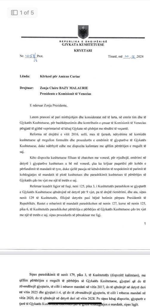 I përfundon mandati? Letra që Zaçaj i nis Komisionit të Venecias 1 IMG 0356