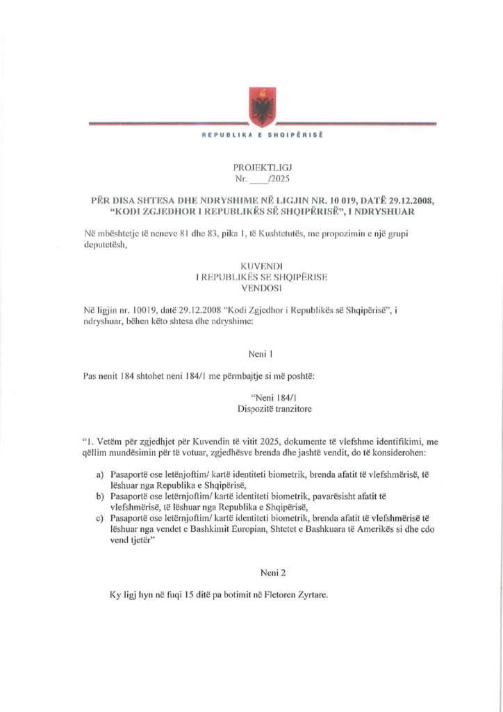 Propozim projektligji nga Grupi Parlamentar i PD date 21.01.2025 page 0002