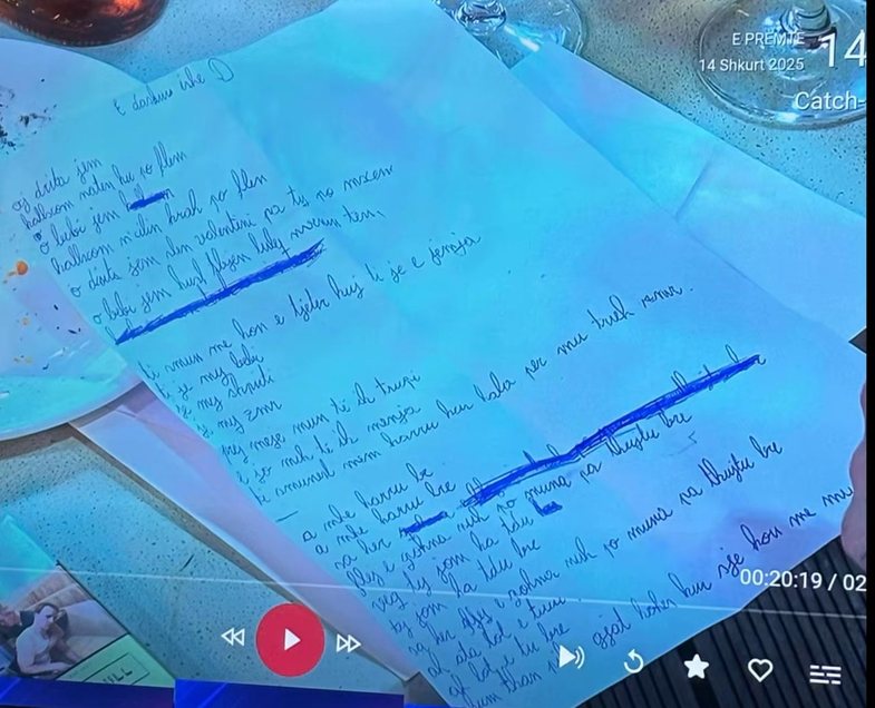 Zbulohet letra shumë e komentuar e Gjestit 1 785 0 67af61dc479b8