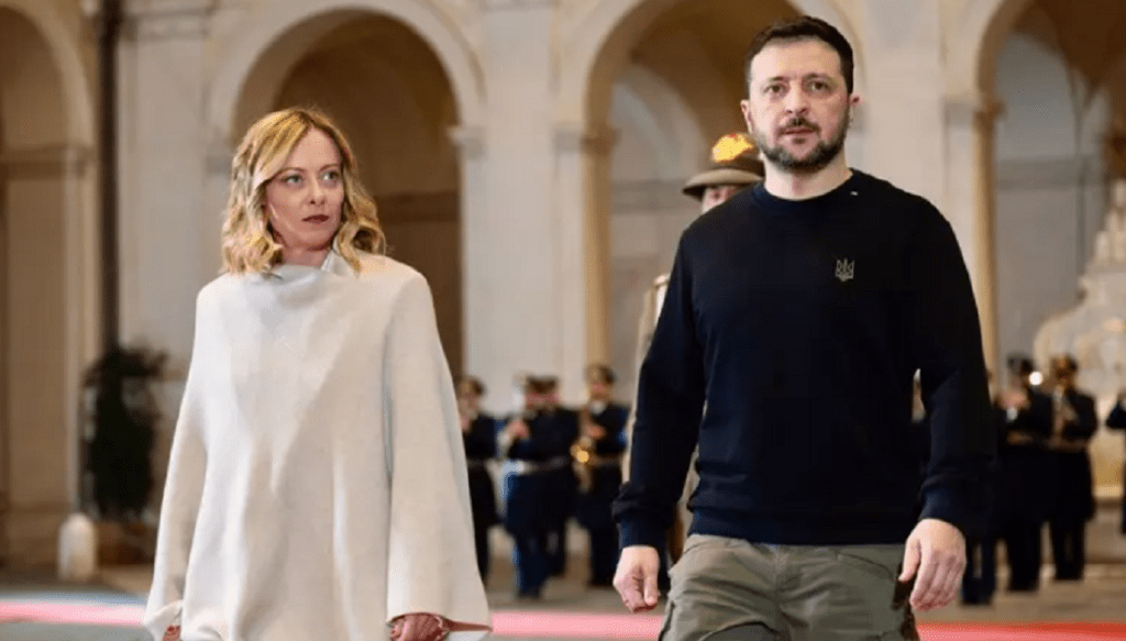 zelensky and meloni