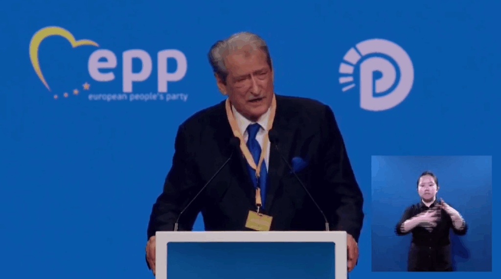 VIDEO/ Berisha flet në Kongresin e PPE në Spanjë, kërkon ndihmë për rrëzimin e Ramës Screenshot 2025 04 29 155448