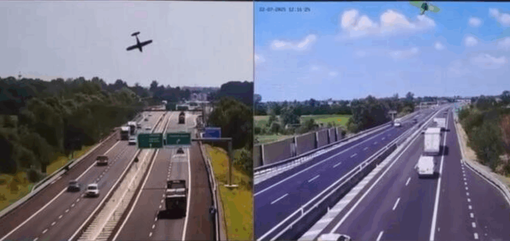 Avioni rrëzohet në autostradë dhe shpërthen në flakë 4 0 500 1753279380xscreenshot 50 723